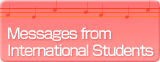 Message from International Students